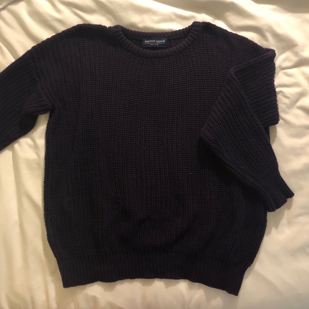 Dark Purple Knit Sweater